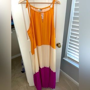 Brand New, Never Worn Mango Orchid Pleated Dress